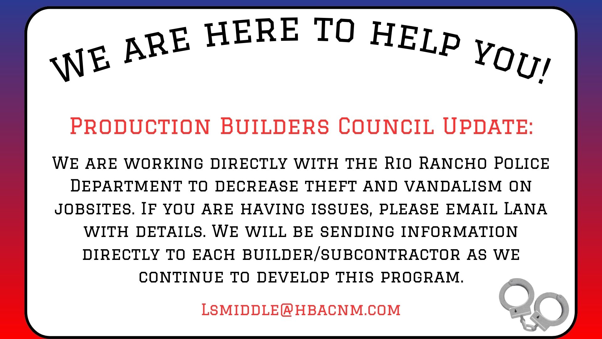 Featured image for “Production Builders Council Update”